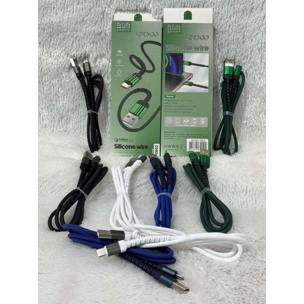 [SH-517] Kabel Data Silikon Wire GB02 120W Fast Charging