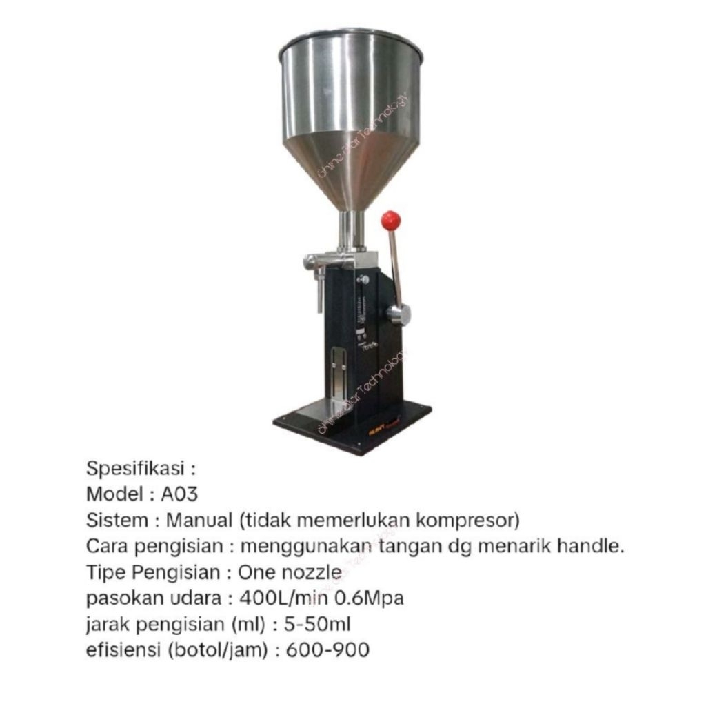 Heavypack Automatic and Manual Filling Machine A03 A02 A-03 A-02 Alat Pengisi utk Cairan atau Pasta