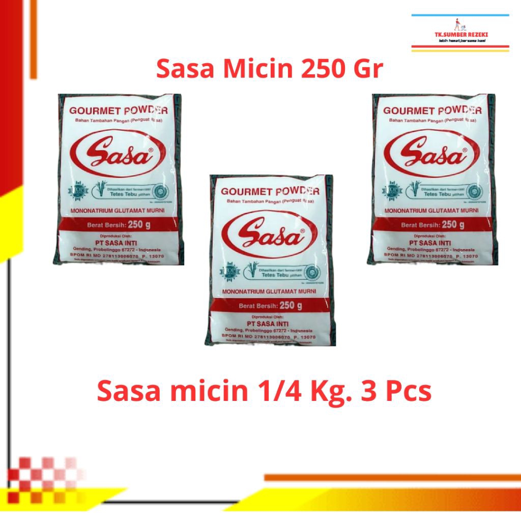

[PAKET HEMAT ISI 3] Sasa Msg Micin 250 Gr Penyedap dan Pelengkap Masakan PROMO MURAH