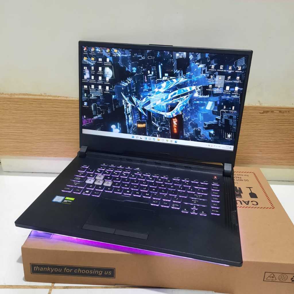 READY STOCK Laptop Asus ROG Strix G531GD, Core i7-9750H, Ram : 8 Gb/512 Gb, Black