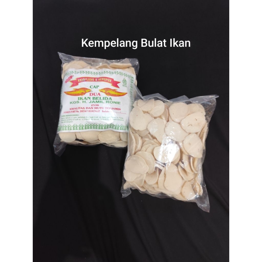 

Kemplang bulat ikan kakap palembang