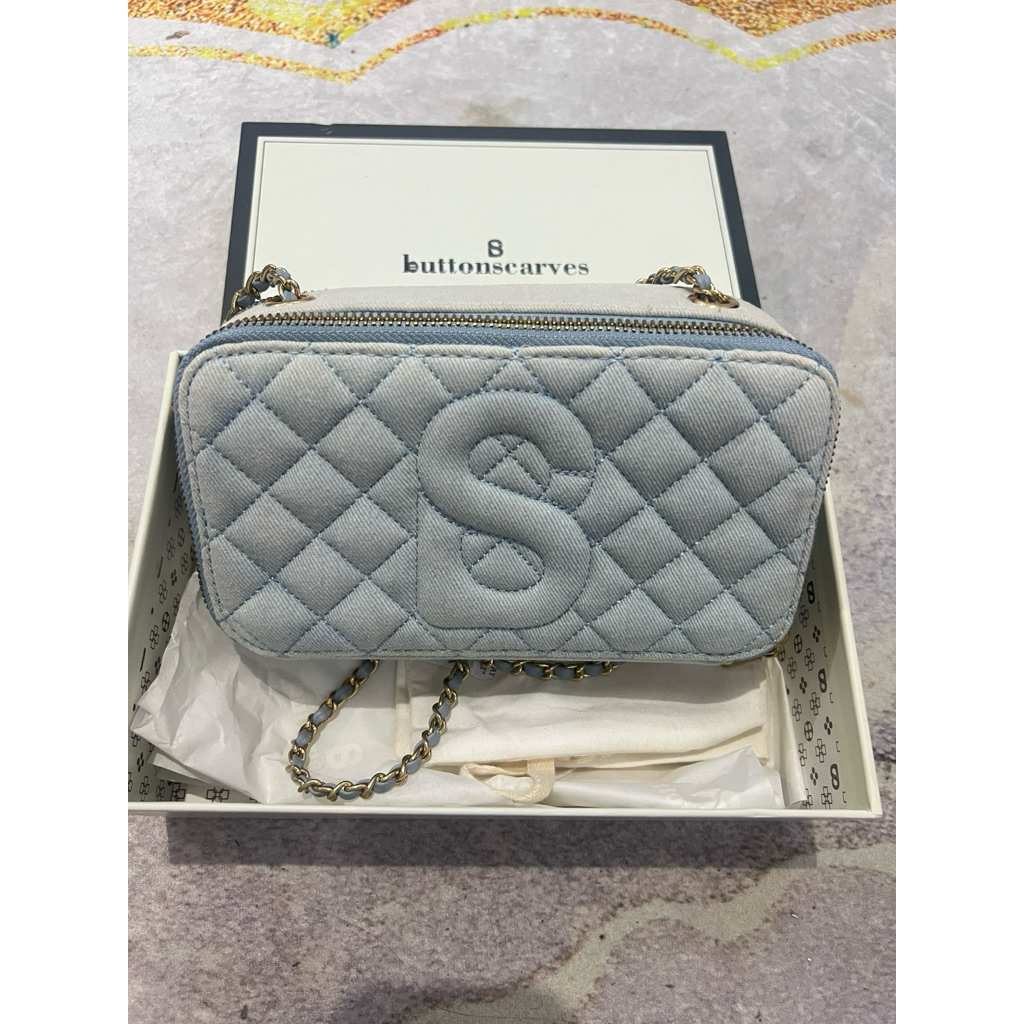 preloved yura denim bag like new