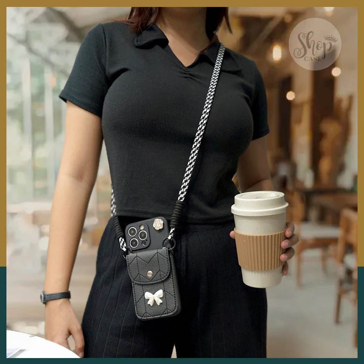 Casing Untuk Type Hp Vivo Y29 4G | Y29 5G | Y19S | Case Dompet Elegant | BoniBag Case Tali Panjang M