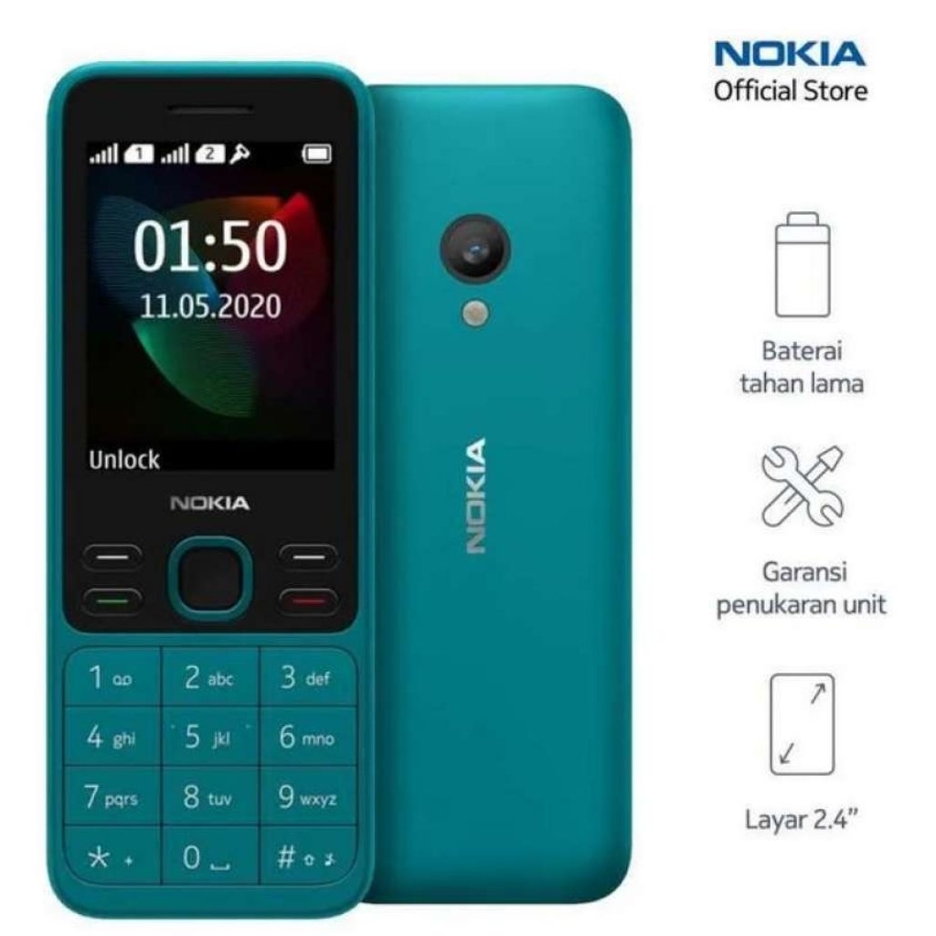 hp Nokia 105 tipe lama warna hijau