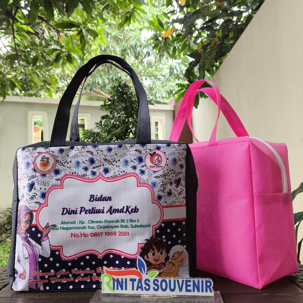 

Tas souvenir resleting bidan dan olshop tas resleting bidan tas partus bidan