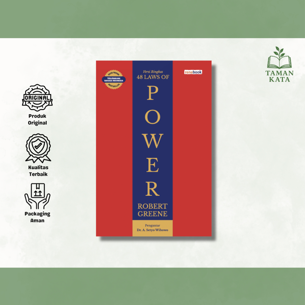 48 Laws of Power Versi Ringkas Robert Greene Bahasa Indonesia Original Termurah