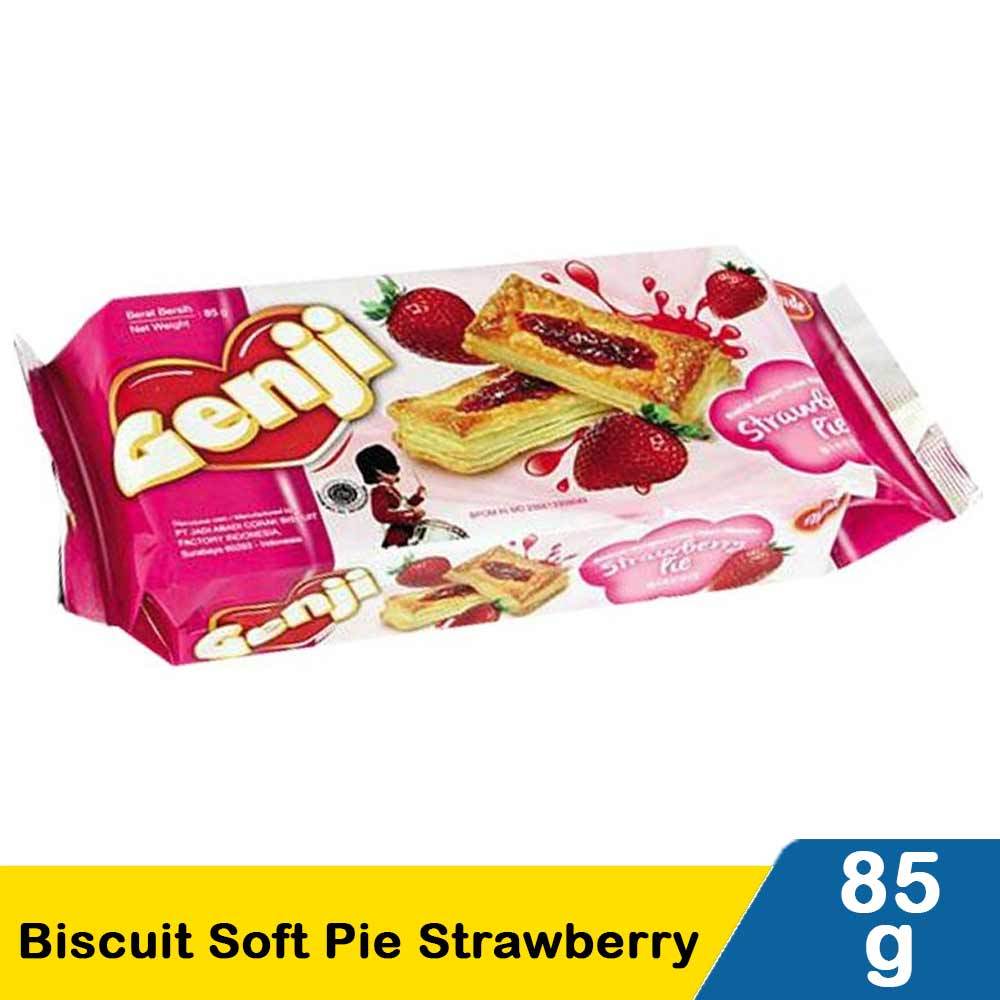 

[oddsolshop] pekanbaru/Monde Genji Biscuit Soft Pie Strawberry 85GR Biskuit Stroberi