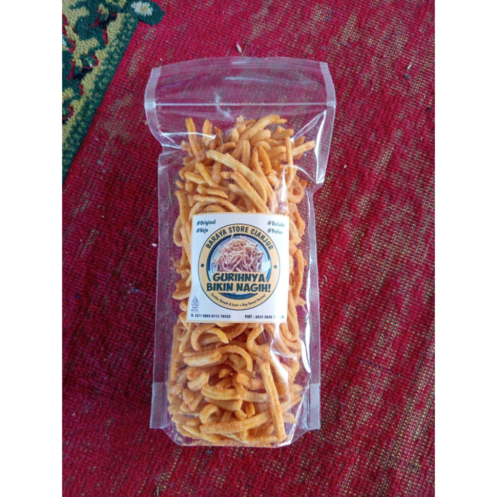 

sistik 1/2kg renyah,original pedas keju balado