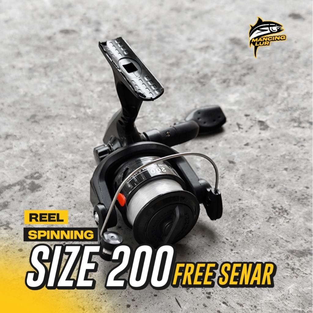 Reel Pancing Spinning Mini Size 200 ( Free Senar )