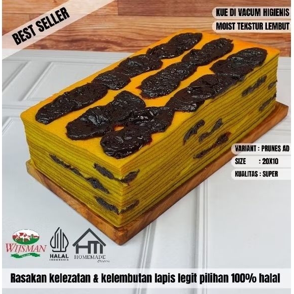 

LAPIS LEGIT PRUNES A/D SUPER 20×10 ENAK MOIST BASAH