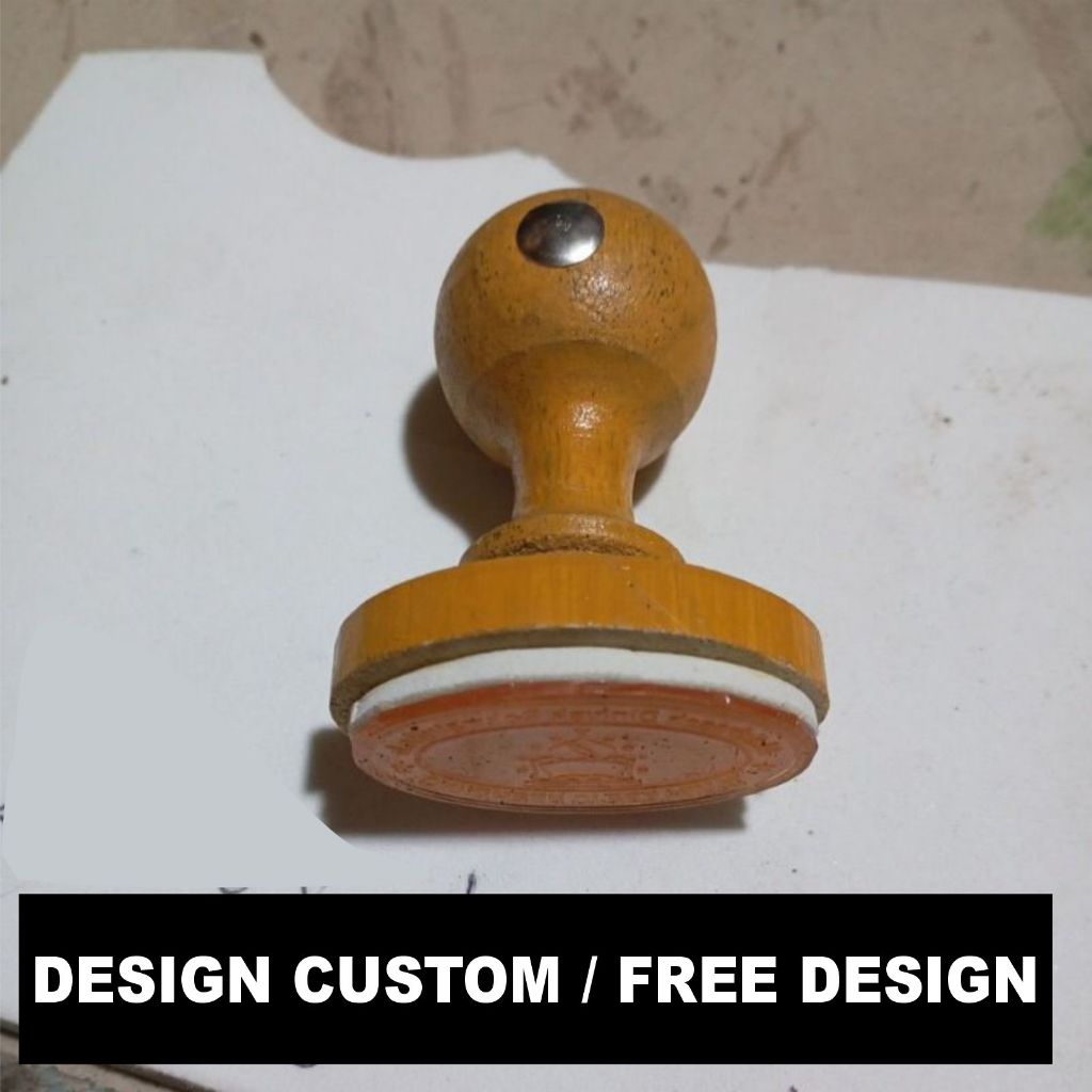 

Stempel Biasa / Runaflek Stempel Gagang Kayu Design Custom