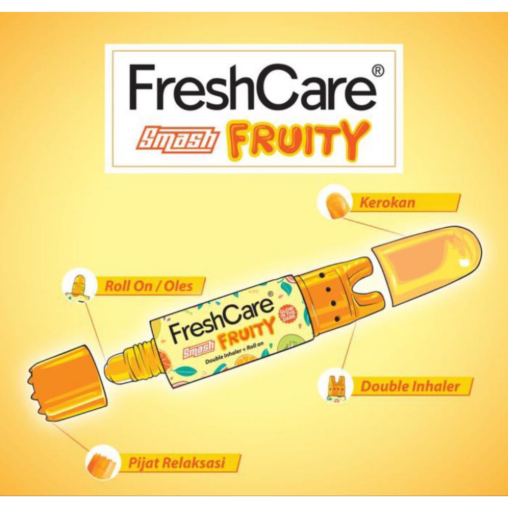 freshcare smash fruity double inhaller plus kerokan