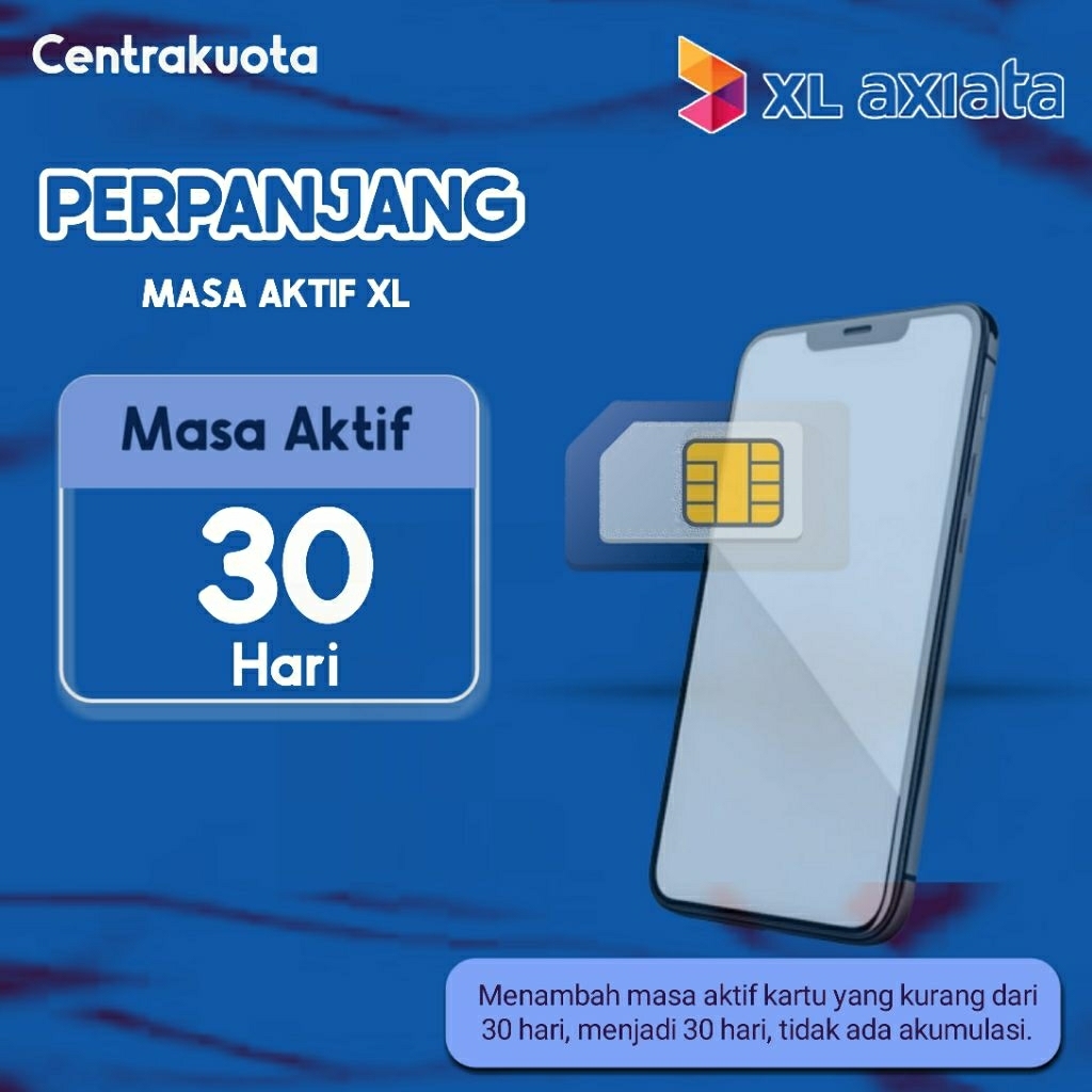 Tambah Masa Aktif Kartu XL 30 Hari/Masa Aktif XL 30 Hari