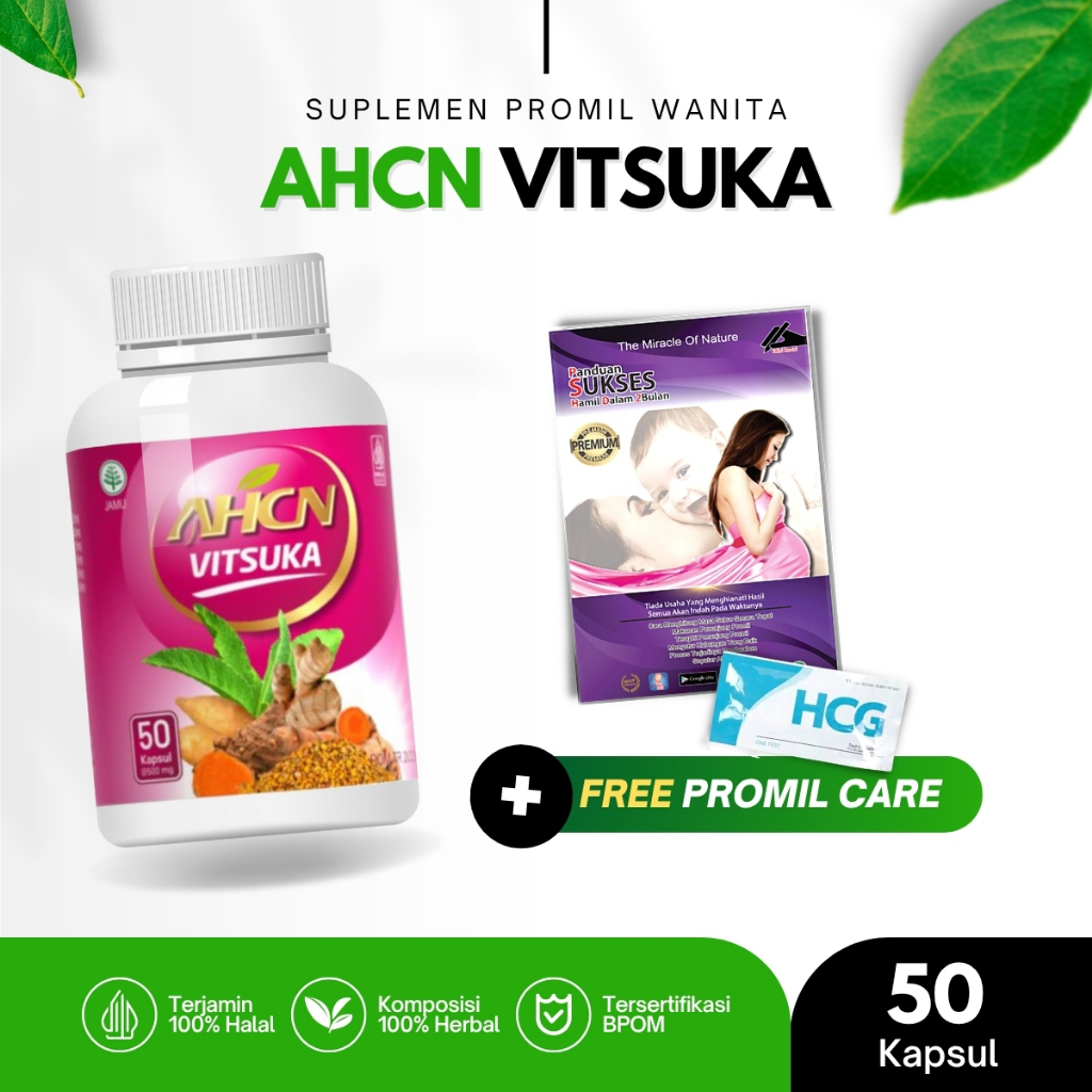 AHCN Vitsuka 100% Asli Original Obat Herbal Promil Penyubur Kandungan Wanita