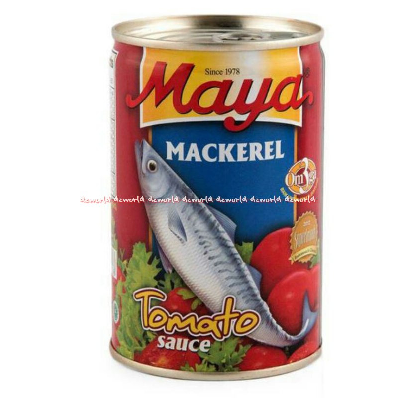 

Maya 425gr Mackerel Tomato Sauce Makanan Ikan Kaleng Instan Dengan Pasta Tomat Alami