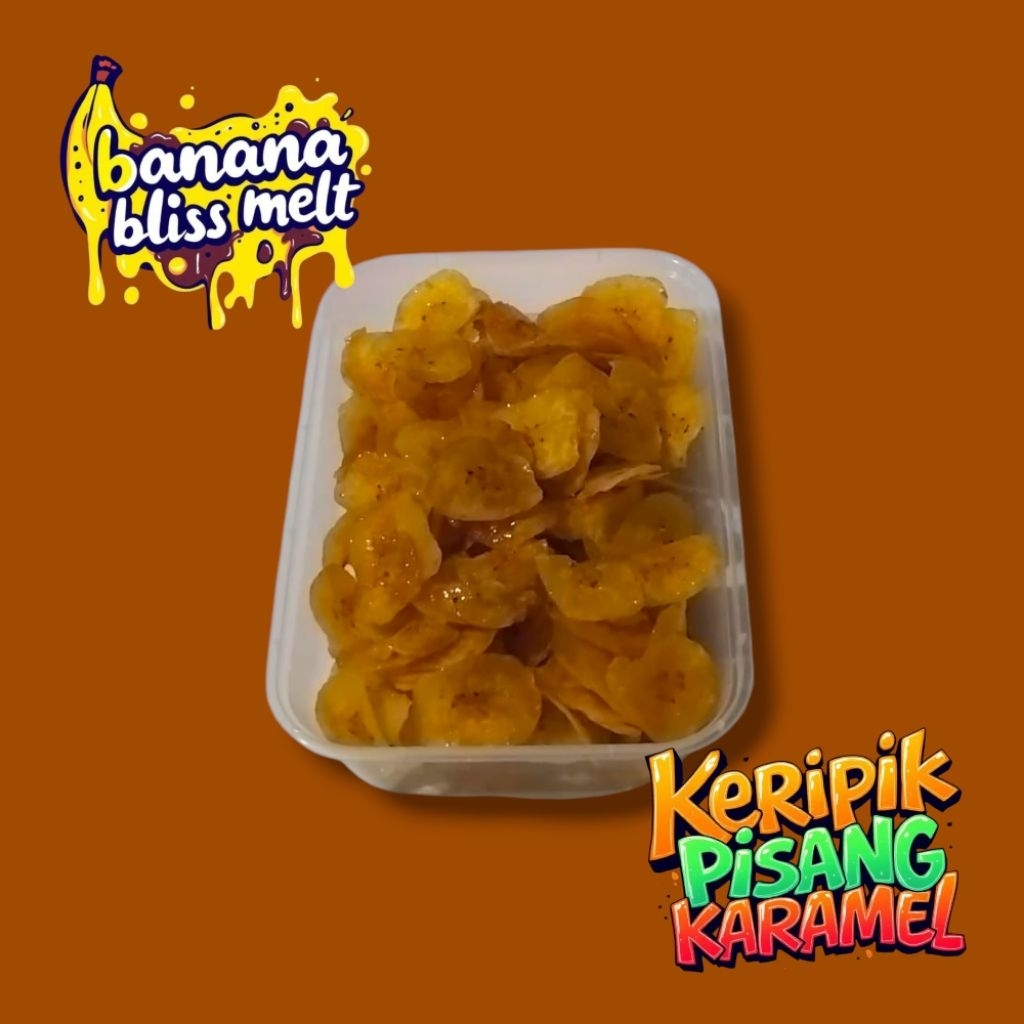 

- Keripik Pisang Karamel Gurih Manis - Renyah & Ketagihan!