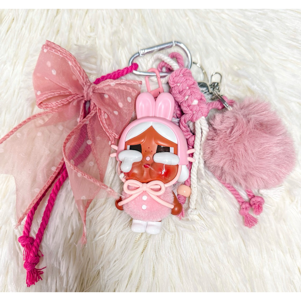 [SALE- READY STOCK] BAG CHARM POM PUFF MIKOO MIKKO, MIFFY , BAOBAO, YUMO, MEATBALL ORIGINAL