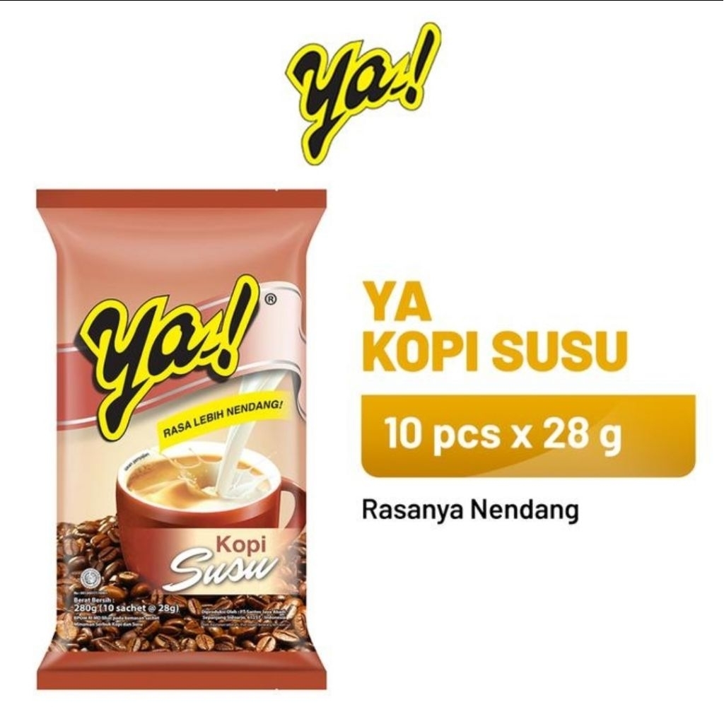 

Kopi Susu Ya Susu 1 Pack ( 10 x 20 ) gr