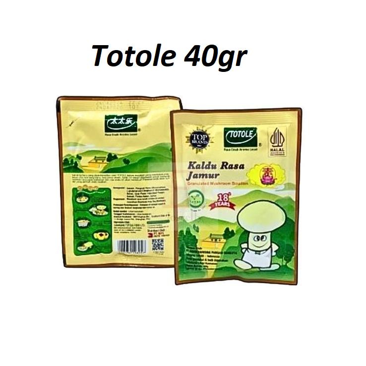 

TOTOLE 40gr Kaldu Jamur Penyedap Rasa Vegan Mushroom HALAL Vegetarian | nisadkc
