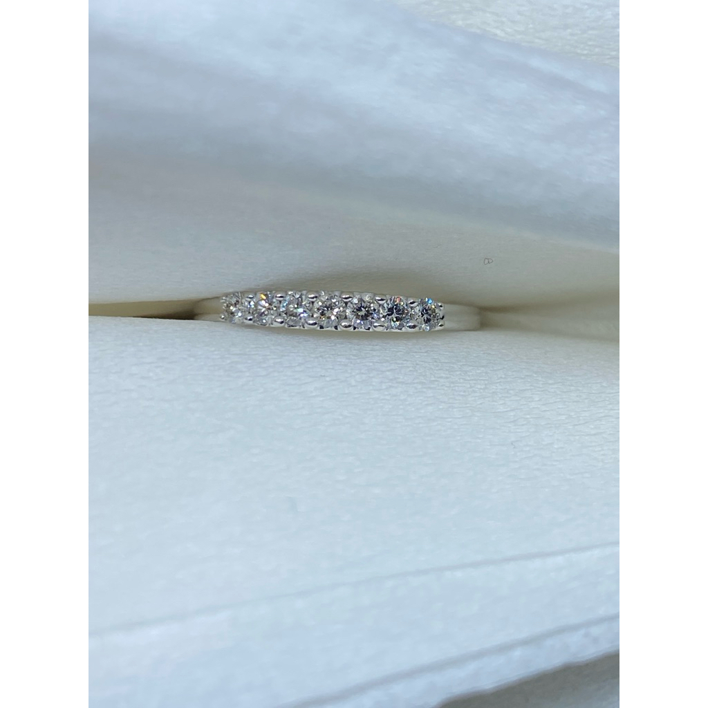 cincin listring white Gold & natural Diamond