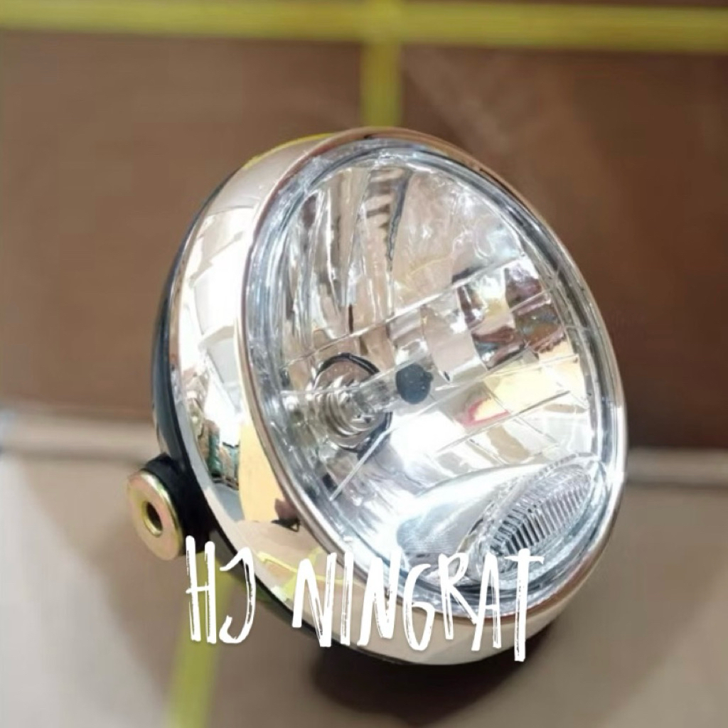 Reflektor Yamaha Vixon lama old Assy Black Lampu Depan Vixion lama Hitam  H4 Reflektor Vixion Bulat 