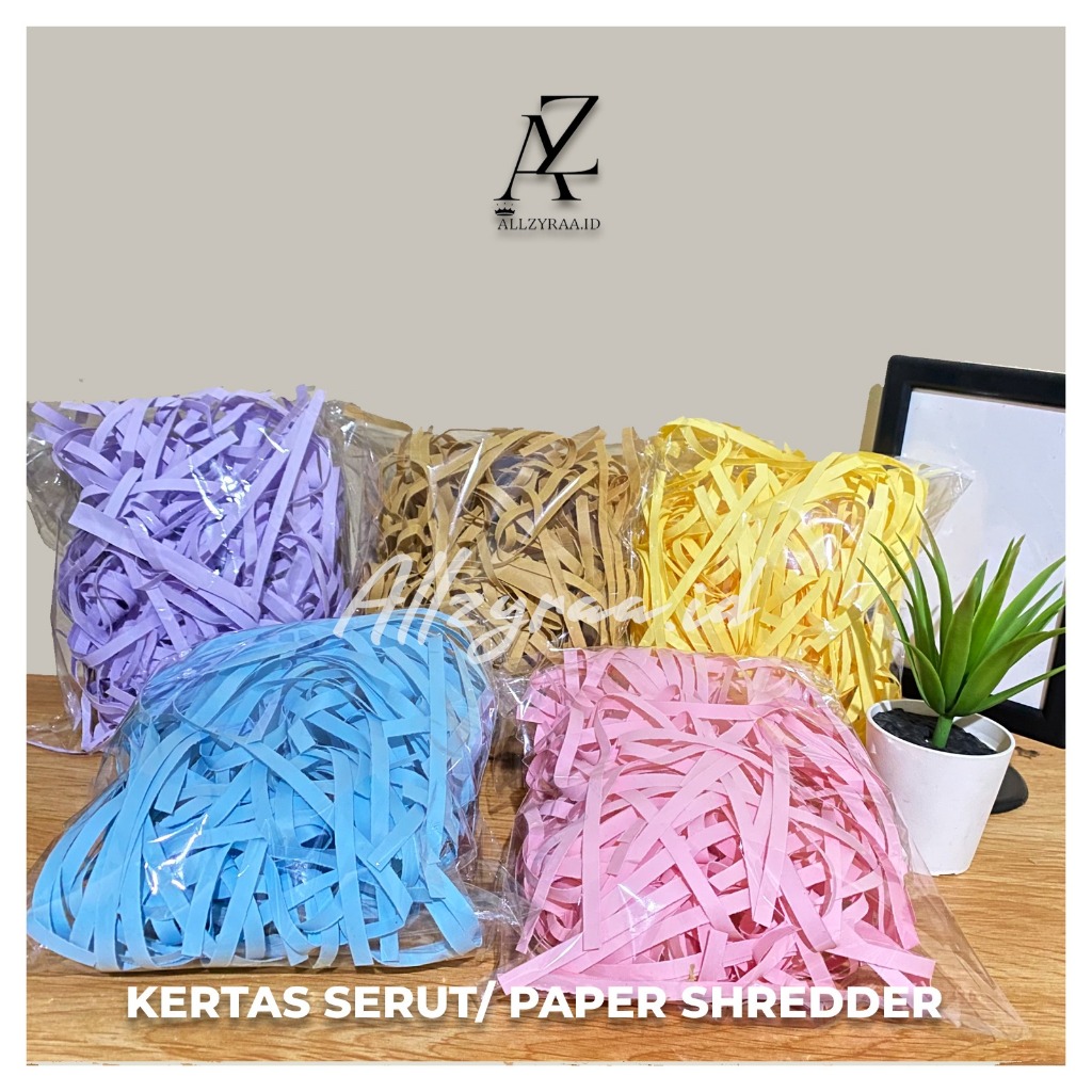 

Premium quality 100 gr shredded paper l kertas cacah aesthetic hampers l kertas serut l kertas sobek untuk kado kertas kado