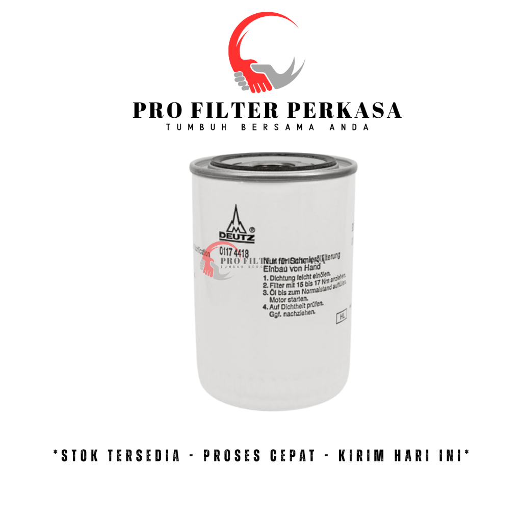 01174418 Deutz Filter Premium Saringan Mesin Genset Berkualitas Terbaik 0117 4418