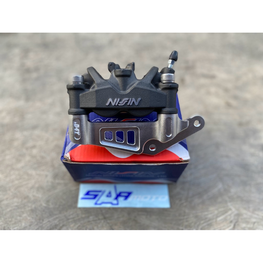 kaliper nissin twin afrika set breket day ninja kaliper 4 piston twin afrika nissin