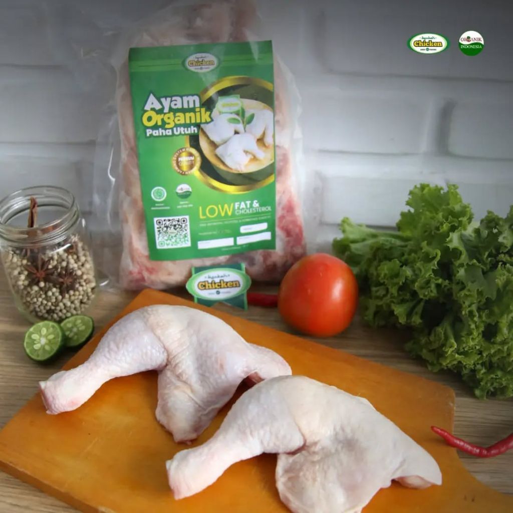 

Paha Utuh Ayam Organik Berkah Chicken Berat 1 kg | Certified Organic | Berkah Chicken Organic | Ayam Sehat | Ayam Berkah | Organik Probiotik | It's Superfood | Superfood Store