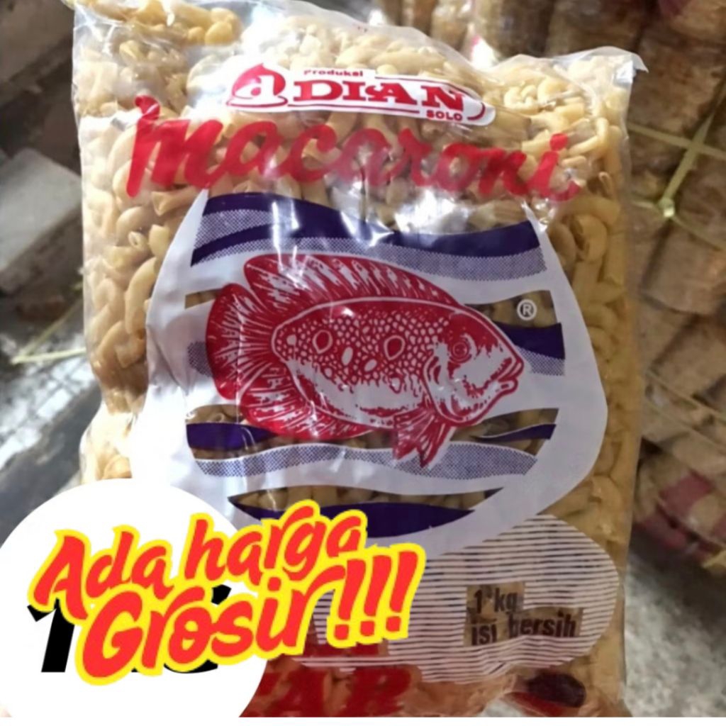 

MAKARONI BANTET MURAH / MAKRONI MURAH / MAKARONI MENTAH / MAKRONI BANTAT KUNING OSKAR DIAN 1 KG