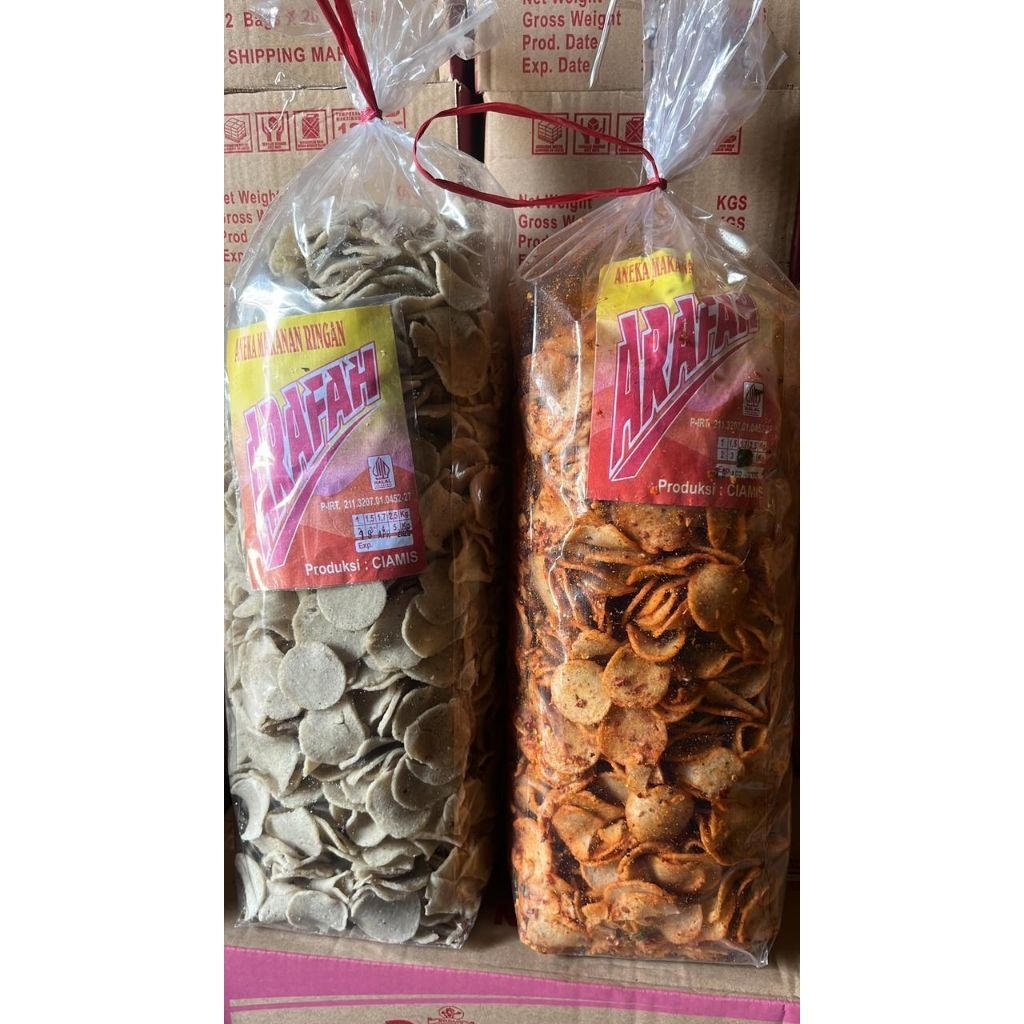 

Cemilan Basreng Bulat Rasa Ori dan Pedas