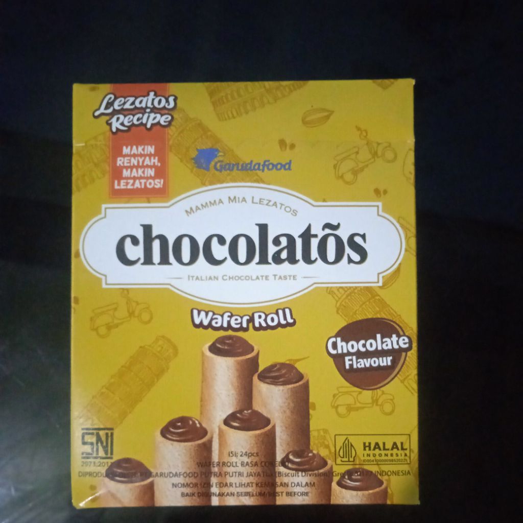 

Chocholatos Wafer Roll 1 pack / box isi 24 pcs