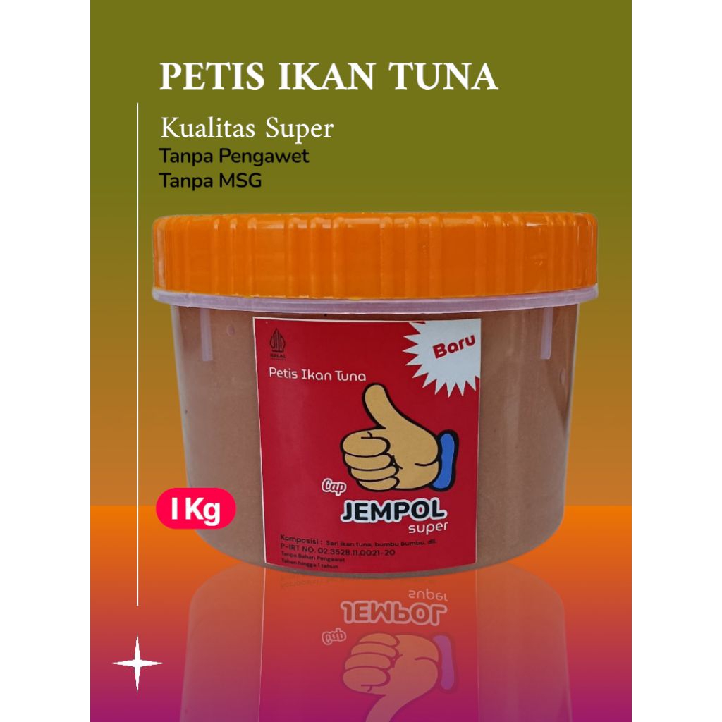 

petis ikan tuna asli cap jempol paling enak di petis madura tanpa campuran (kemasan toples) 1 kilo gram