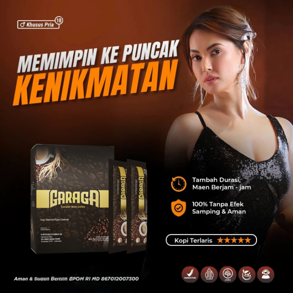 

GARAGA KOPI STAMINA Pria Kopi Instan Membantu Durasi Lebih Lama BPOM