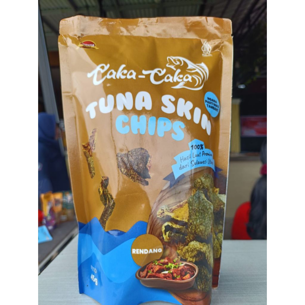 

Tuna skin chips
