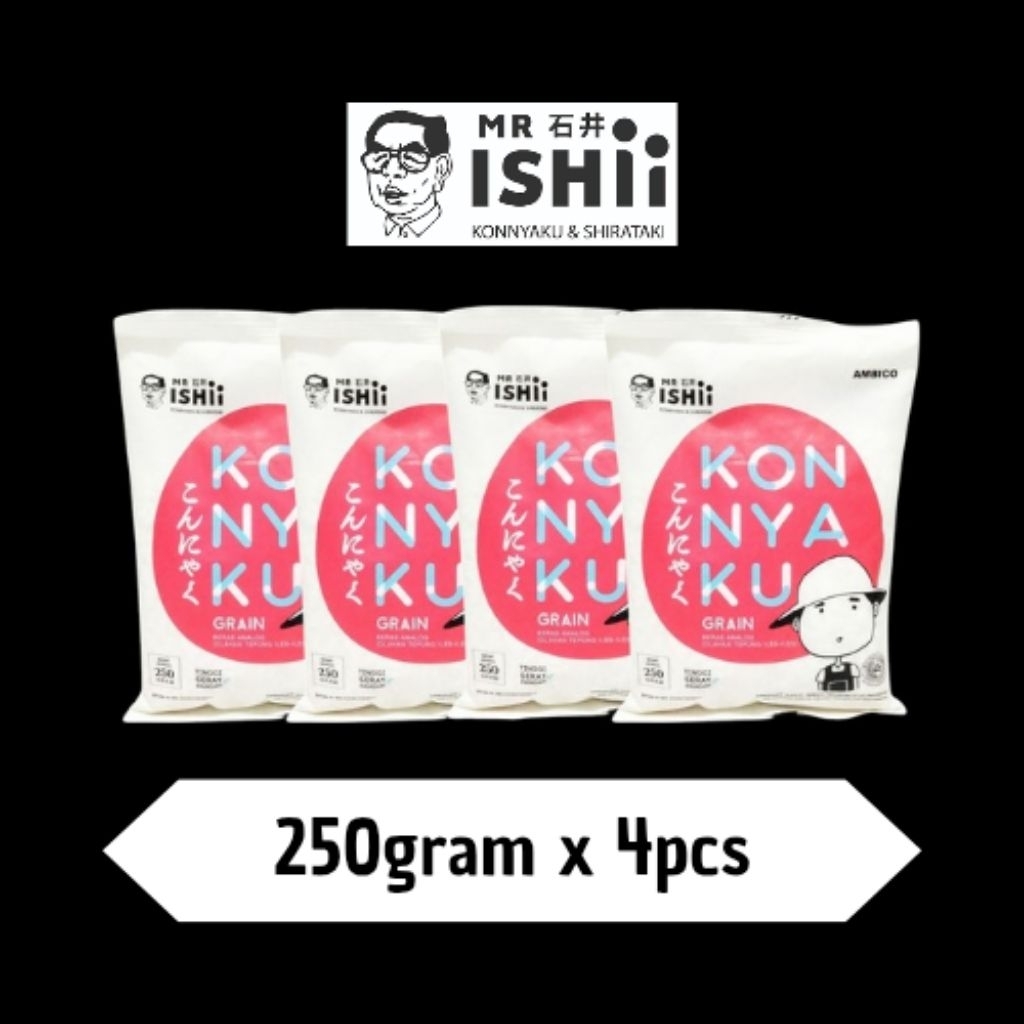 

4pcs mr.ishii konnyaku rice 250g / beras shirataki / beras diet