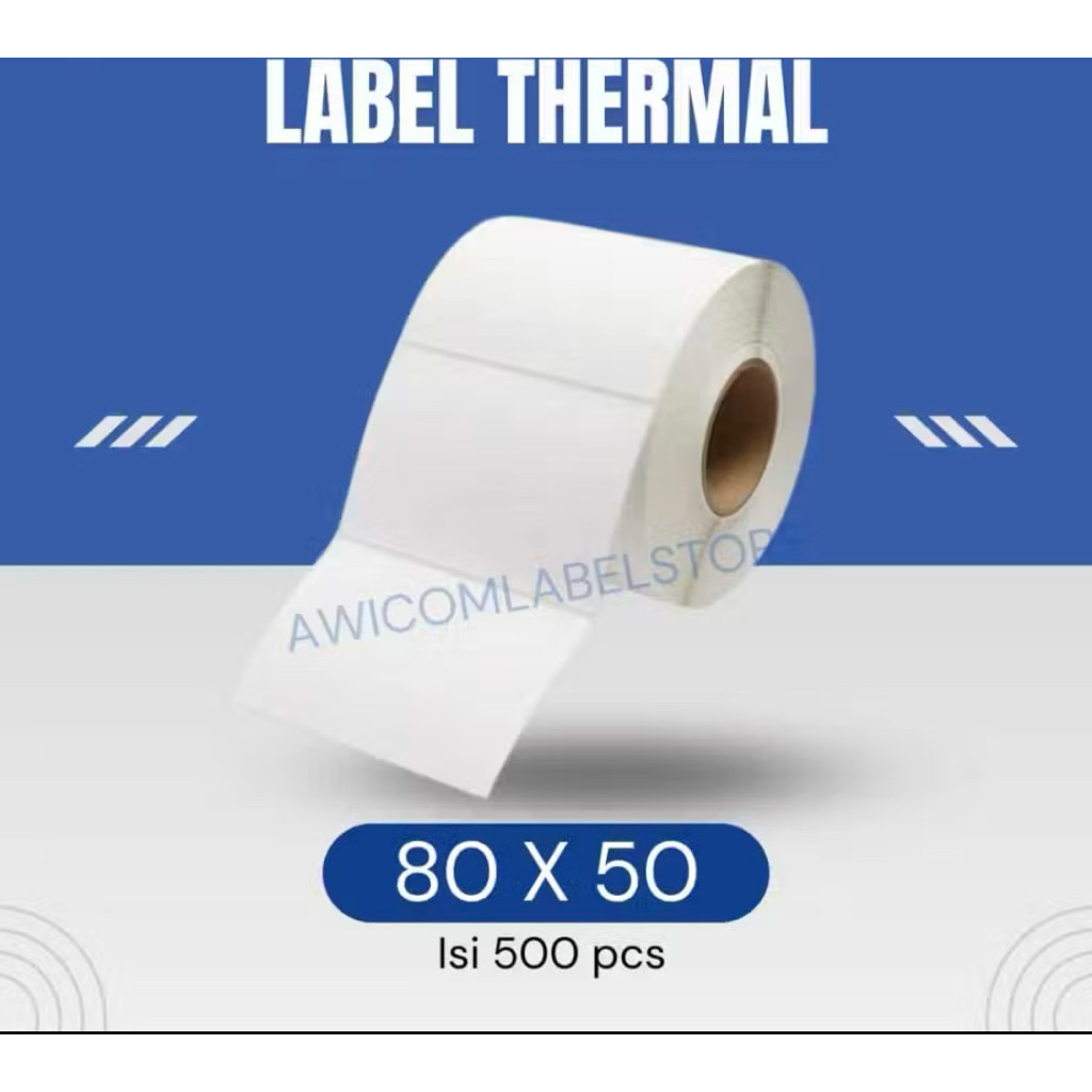 

Stiker label thermal 80x50mm isi 500