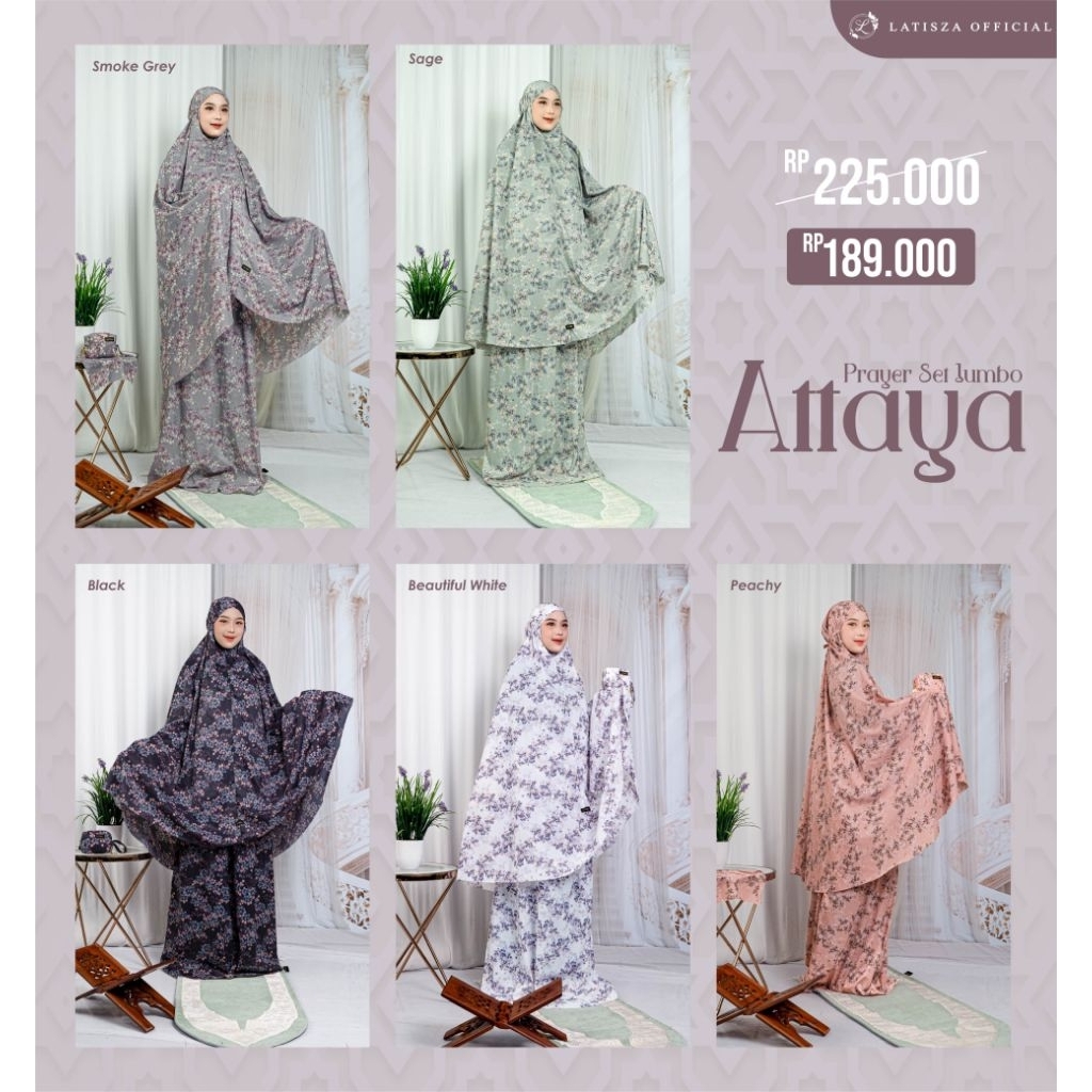 MUKENA POTONGAN || MUKENA MOTIF || MUKENA ATTAYA || BY LATISZA