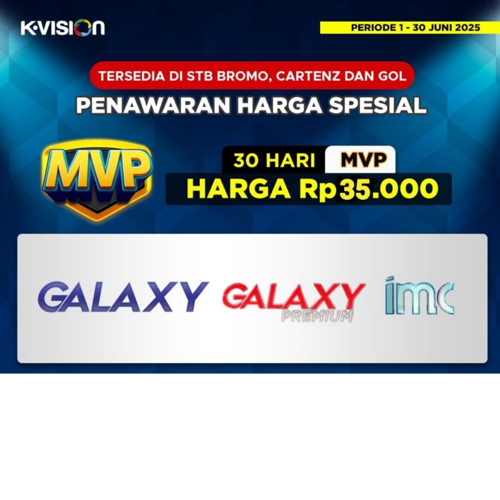 PAKET FILM MVP K VISION 1 BULAN SIARAN MOVIES PREMIUM