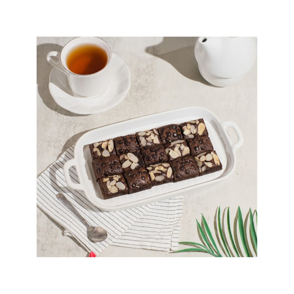 

Brownies Fudgy/ Brownies Panggang uk 20x10 nyoklat dengan bahan premium