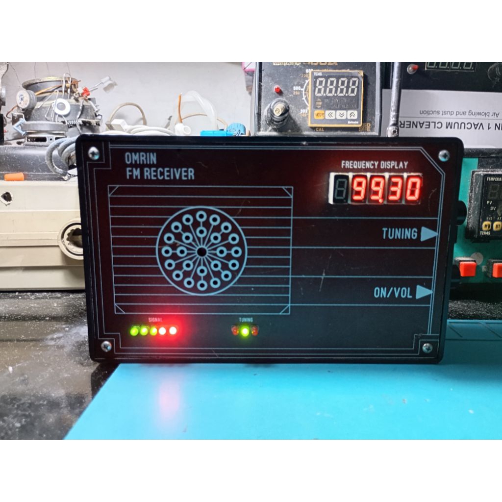 Radio tuner FM custom LED signal tuning center lengkap frekuensi counter digital display