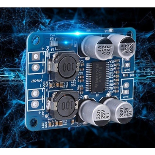 Kit Power Amplifier Class D Type Vire 1C060 TPA3318 BTL MONO 12V