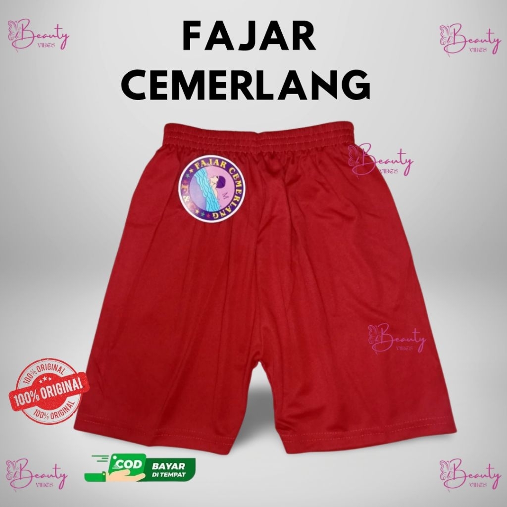 BV - DALAMAN CELANA PENDEK SHORT CEWEK ANAK & DEWASA FAJAR CEMERLANG BAHAN KATUN