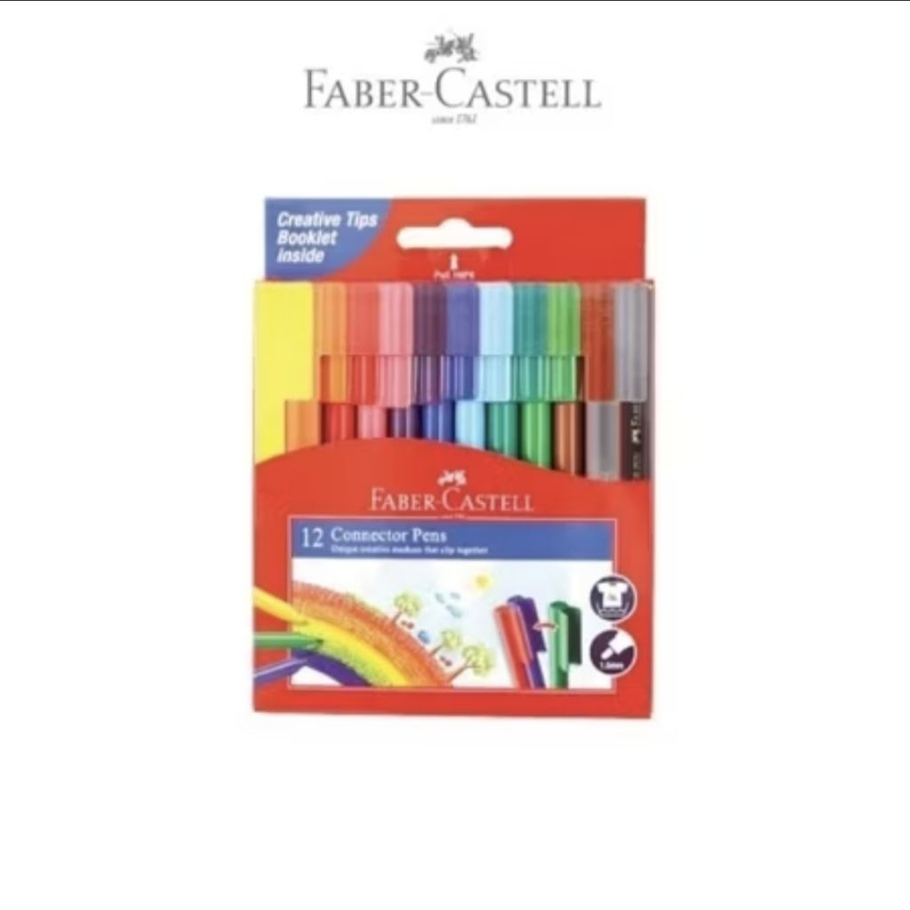 

Connector Pen 12 warna faber castell / Spidol warna 12 warna faber castell
