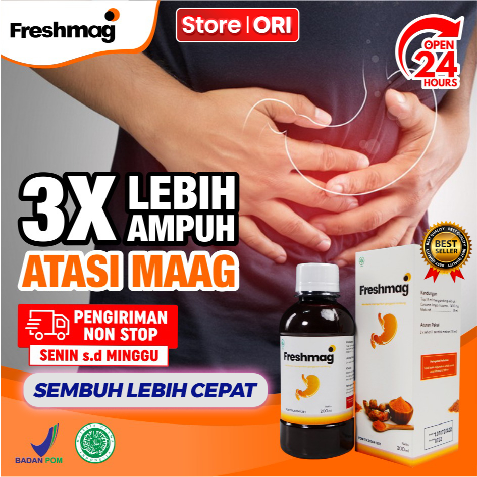 

Freshmag - Madu Lambung Sembuhkan Asam Lambung Maag Kronis GERD Radang Lambung 1 Botol Premium 200 ml Official Store