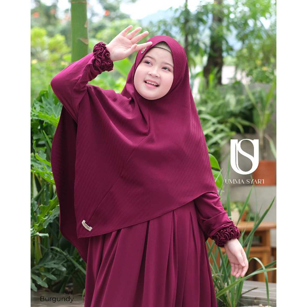 UMMA SYARI - Perri bergo anak perempuan instan bahan Lovera crepe lembut adem dan ANTEM