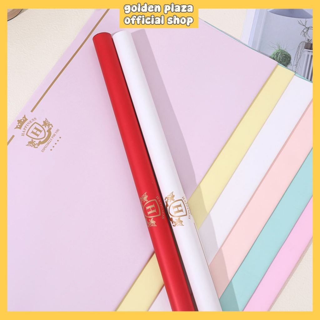 

Flower Wrapping Cellophane Motif Gold Ornament Kertas Buket Bunga Paper Buket Cellophane KB6117