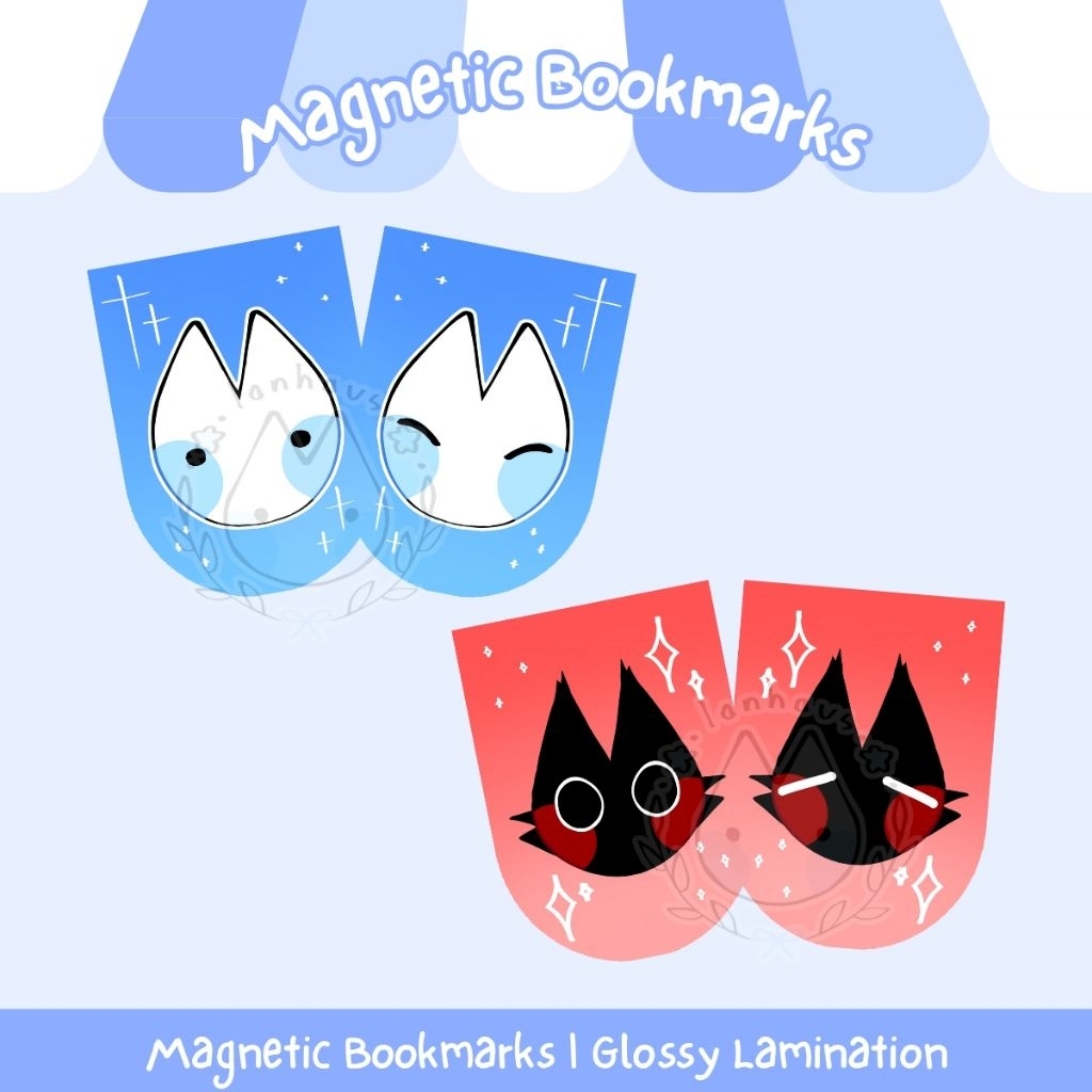 

LANHAUS - Cat Magnetic Bookmarks | Deco pembatas buku magnetik kucing