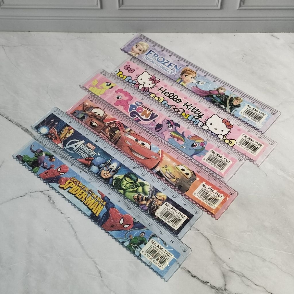 

Penggaris Plastik Mistar 15 cm Gambar Karakter