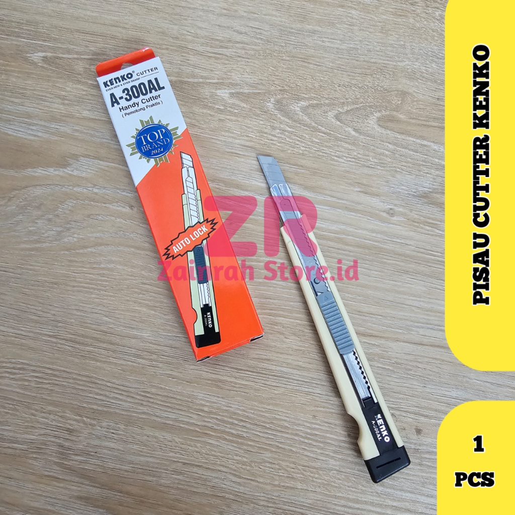

( 1 PCS ) Pisau Cutter Kenko A-300AL Kater Auto Lock Tajam Murah